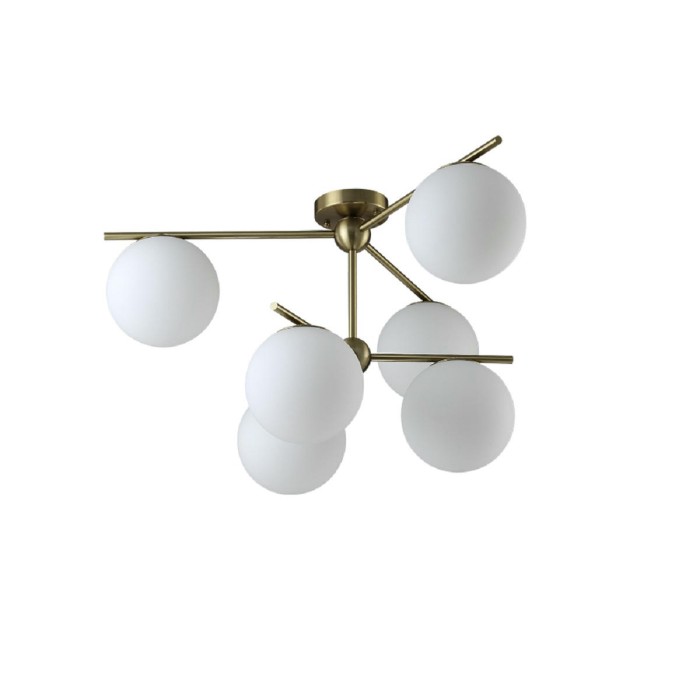 Потолочная люстра Crystal Lux FELIZ SP-PL6 BRONZE/WHITE