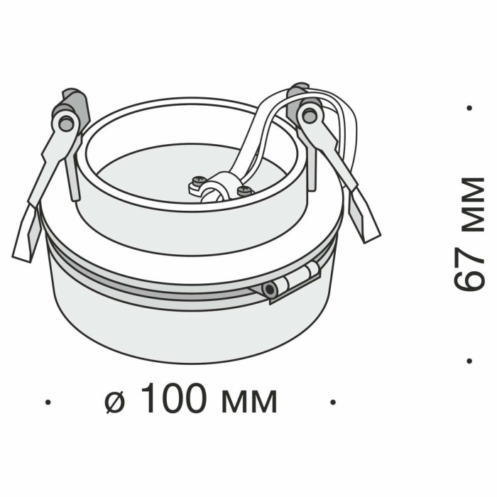 Встраиваемый светодиодный спот Maytoni Technical Magic DL2003-L12B4K