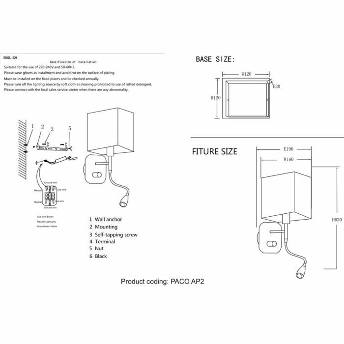 Бра Crystal Lux Paco AP2 Chrome/White
