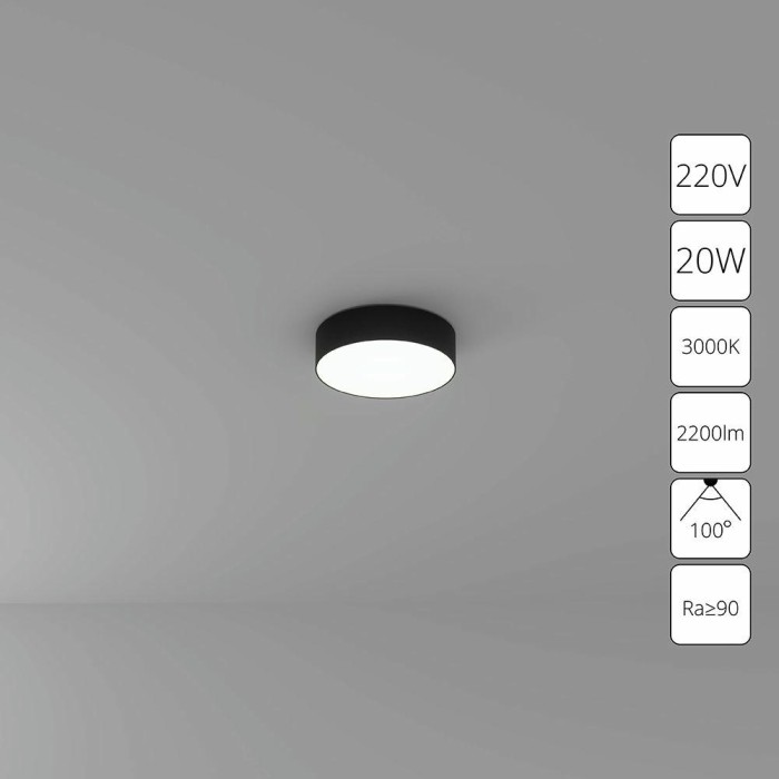 Потолочный светодиодный светильник Arte Lamp Fado A7320PL-1BK