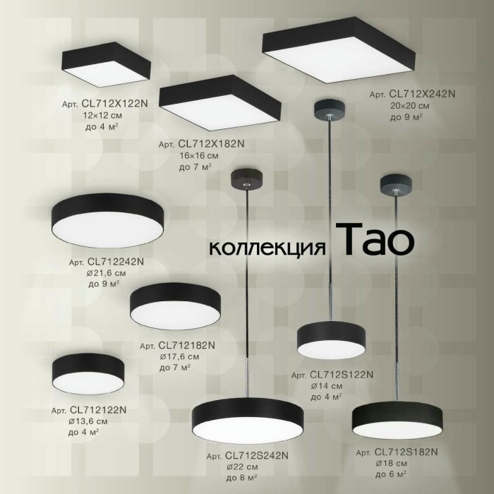 Накладной светодиодный светильник Citilux Тао CL712X122N