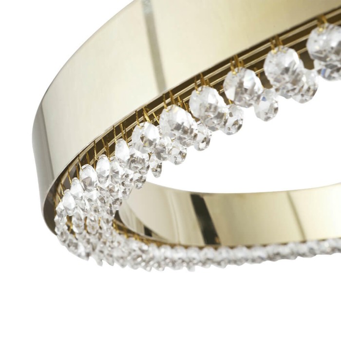 Подвесной светодиодный светильник Crystal Lux Saturn SP120W Led Gold