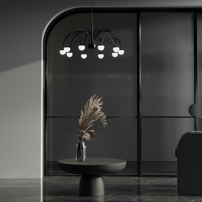 Подвесная светодиодная люстра Eurosvet Ragno 90034/10 LED черный