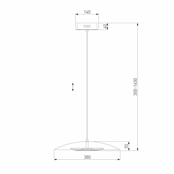 Подвесной светодиодный светильник Eurosvet Kontur 90328/1 черный