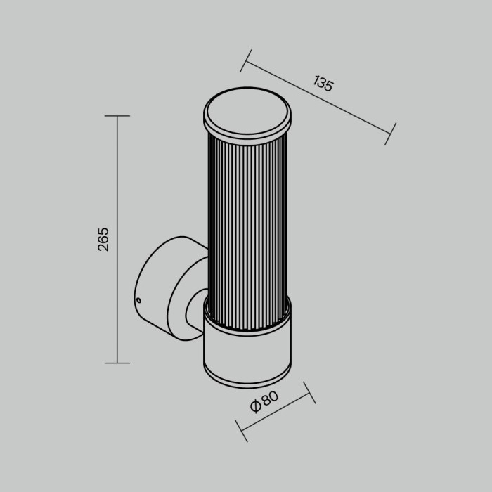 Бра Maytoni Outdoor O593WL-L8BR3K