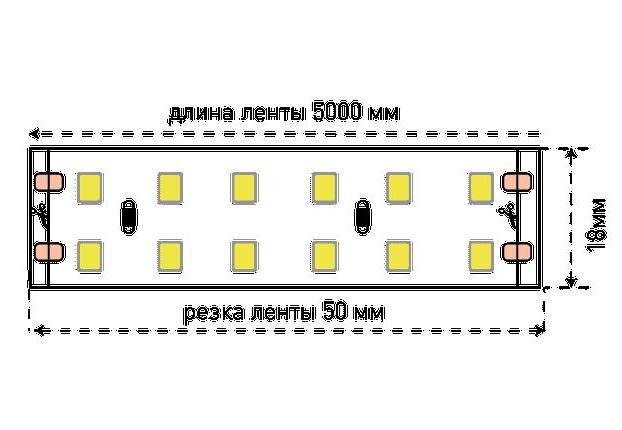 Светодиодная лента SWG 19,2W/m 240Led/m 3528SMD холодный белый 5M SWG3240-24-19.2-W-М 009249