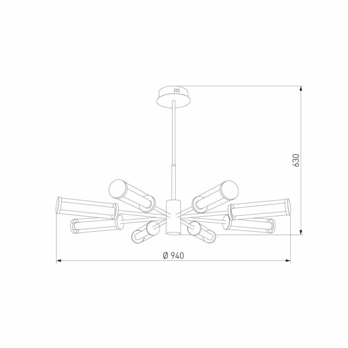 Подвесная светодиодная люстра Eurosvet Stark 50386 LED