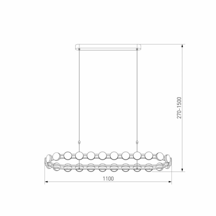 Подвесной светодиодный светильник Eurosvet Tapioca 90332/26