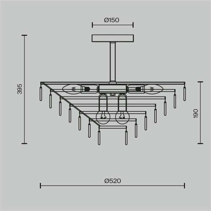 Потолочная люстра Maytoni Mazzo MOD130CL-11G