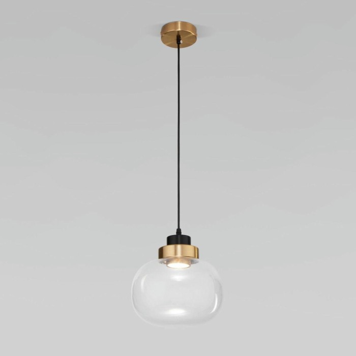 Подвесной светодиодный светильник Eurosvet Jeffry 50241/1 Led прозрачный