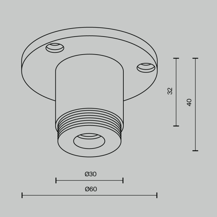 Аксессуар Maytoni Technical CA022BO-B