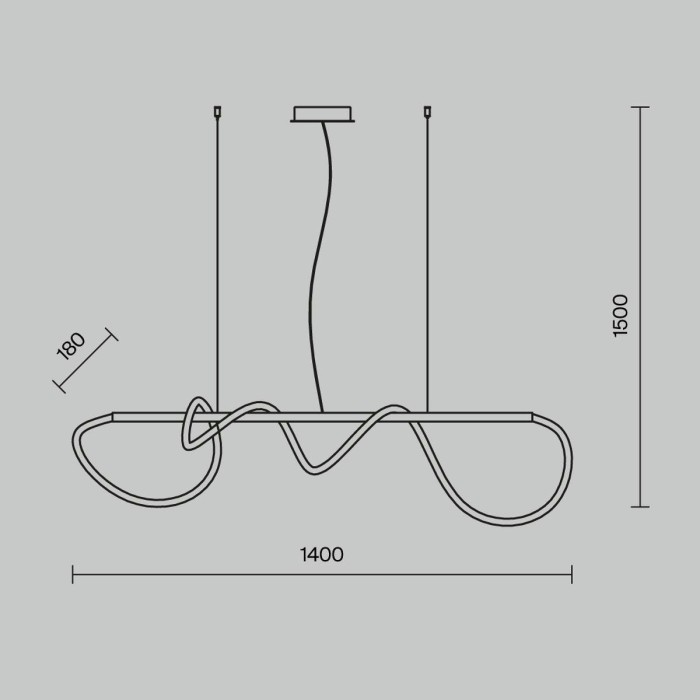 Подвесной светильник Maytoni Tau MOD146PL-L30B3K
