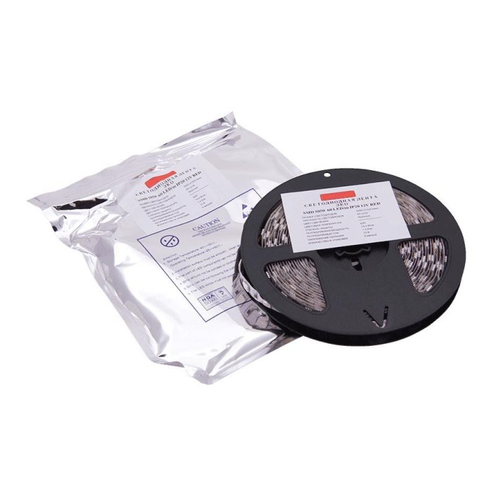 Светодиодная лента SWG 14,4W/m 60LED/m 5050SMD красный 5M 002336