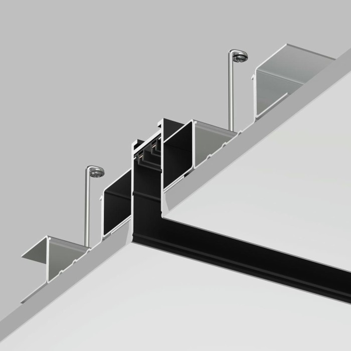Шинопровод встраиваемый однофазный Denkirs Smart Hide TR2012-BK