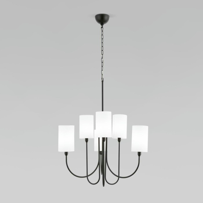 Подвесная люстра Eurosvet Abbey 60164/6 черный Smart