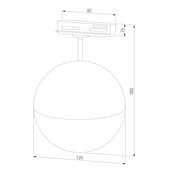 Трековый светильник Elektrostandard Glob GX53 черный MRL 1015 a053136