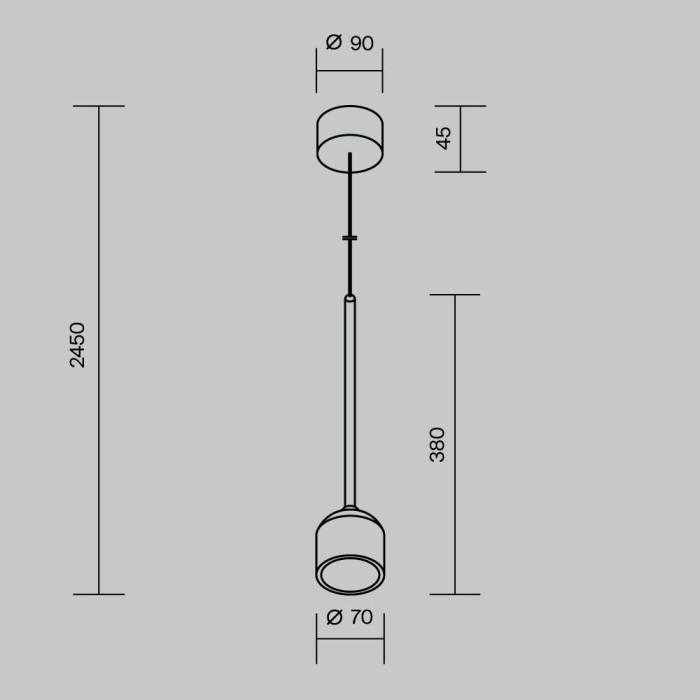 Подвесной светильник Maytoni Outdoor O491PL-L8W3K