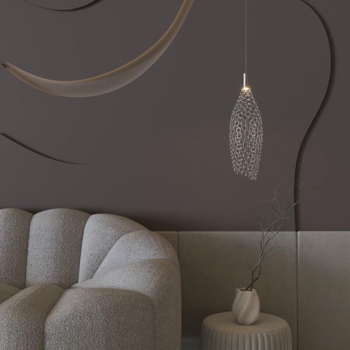 Подвесной светодиодный светильник Eurosvet Ruche 90352/1 хром