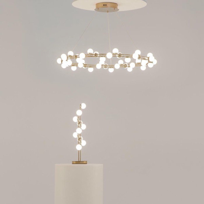 Подвесная светодиодная люстра Maytoni Tessara MOD081PL-L60G3K