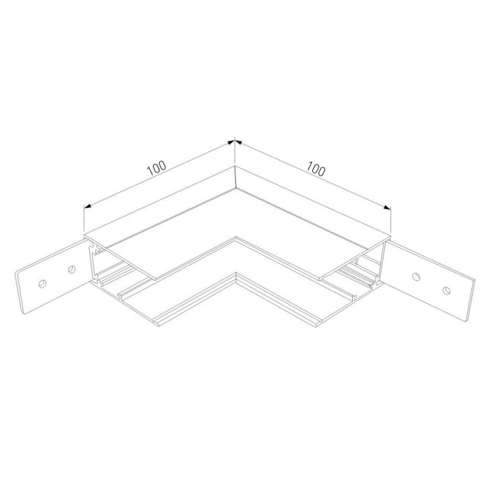 Коннектор L-образный внутренний Elektrostandard Slim Magnetic 85091/00 a057206