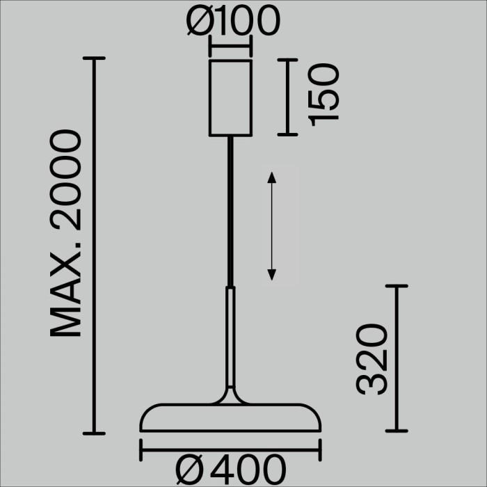 Подвесной светильник Maytoni MOD189PL-L39B3K