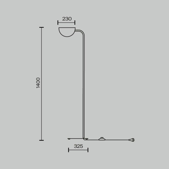 Торшер Maytoni Technical Mollis MOD126FL-01B