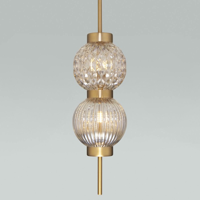 Подвесной светильник Eurosvet Plaza 50186/2 латунь