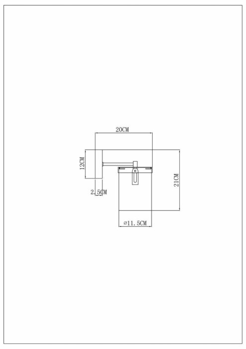 Бра Arte Lamp Modello A4099AP-1BK