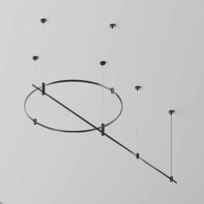 Основание на тросовых подвесах Hang для трековых светильников Maytoni Technical Flarity TFC-Flar-H05-B