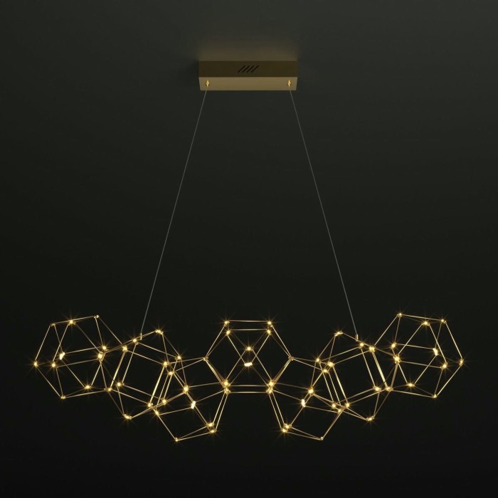 Подвесной светодиодный светильник Eurosvet Uma 90168/7 медь