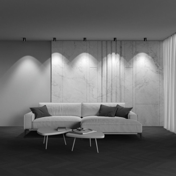 Потолочный светодиодный светильник Maytoni Technical Alfa Led C064CL-12W3K-RD-B