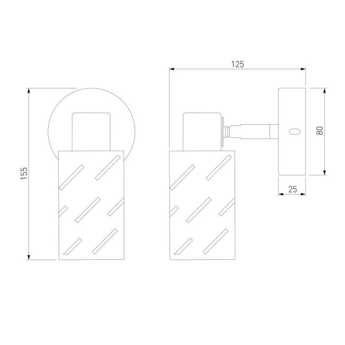 Спот Eurosvet Fente 20090/1 белый/хром