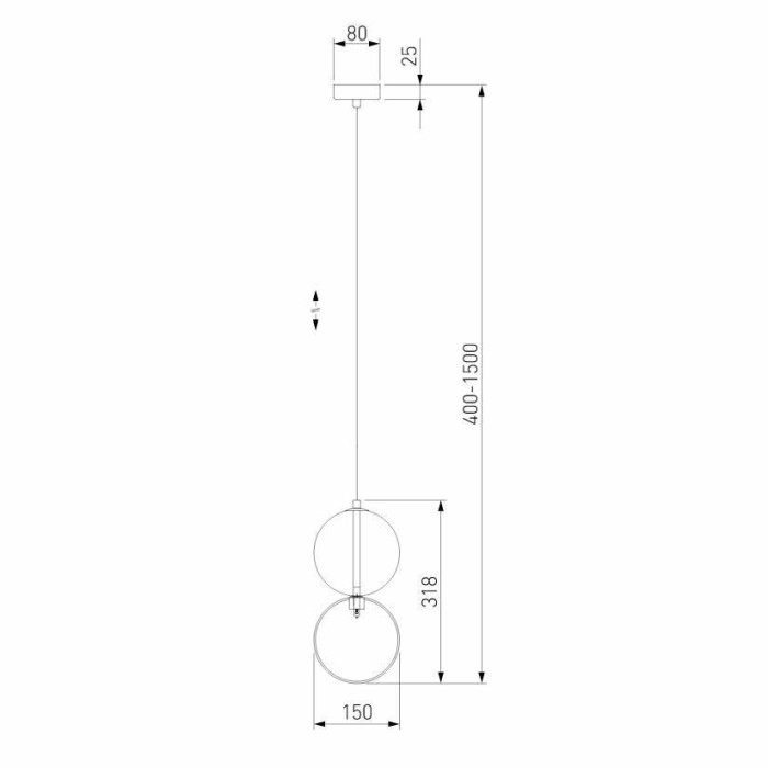 Подвесной светильник Eurosvet Selisa 50091/1 хром/дымчатый