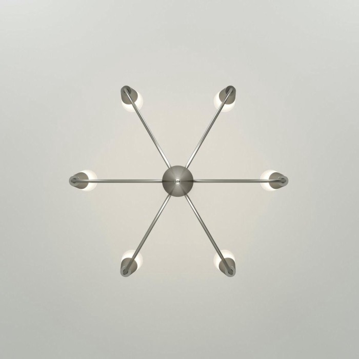 Подвесная люстра Eurosvet Rhyton 60167/6 никель