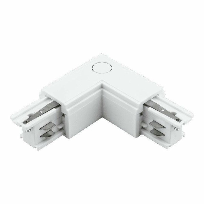 Коннектор L-образный трехфазный DesignLed CN-3F-L-R-WH 005444