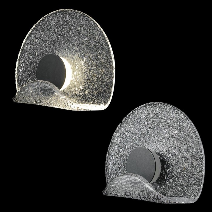 Настенный светодиодный светильник Crystal Lux Wave AP6W Led Transparent