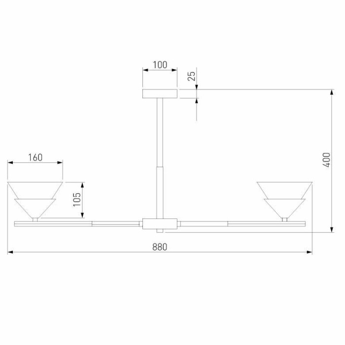 Потолочная люстра Eurosvet Rylee 70138/8 хром