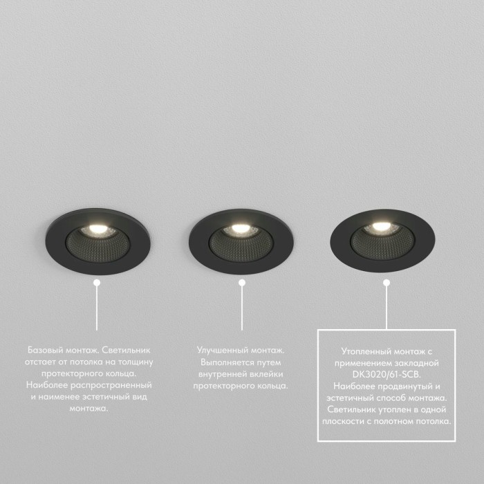 Встраиваемый светильник Denkirs Rodvig DK3061-BBR