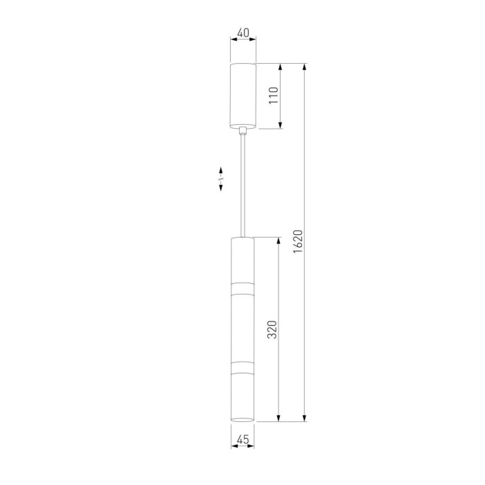 Подвесной светодиодный светильник Eurosvet Axel 50210/1 LED хром