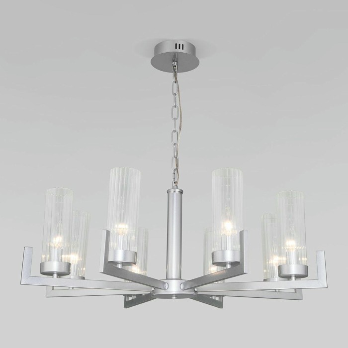 Подвесная люстра Eurosvet Arganie 60133/8 серебро