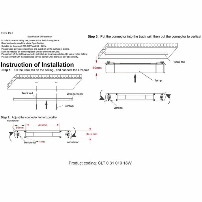 Трековый светодиодный светильник Crystal Lux CLT 0.31 010 18W BL T4000K