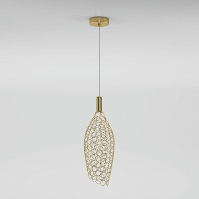 Подвесной светодиодный светильник Eurosvet Ruche 90380/1 золото