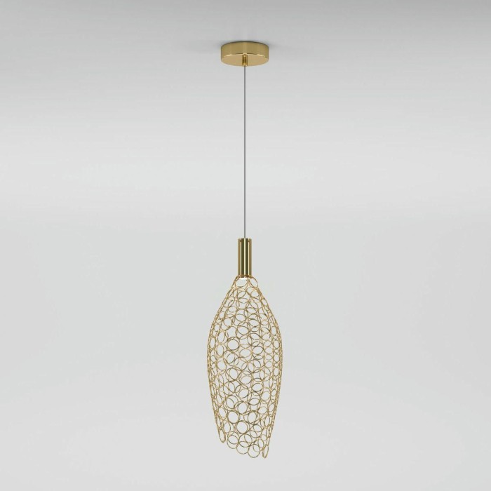 Подвесной светодиодный светильник Eurosvet Ruche 90380/1 золото