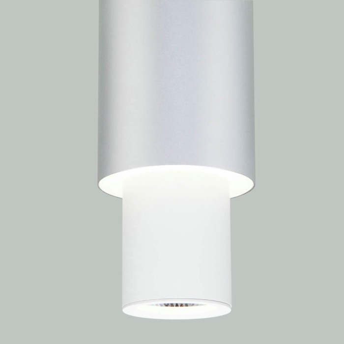 Подвесной светодиодный светильник Eurosvet Bento 50204/1 белый/матовое серебро