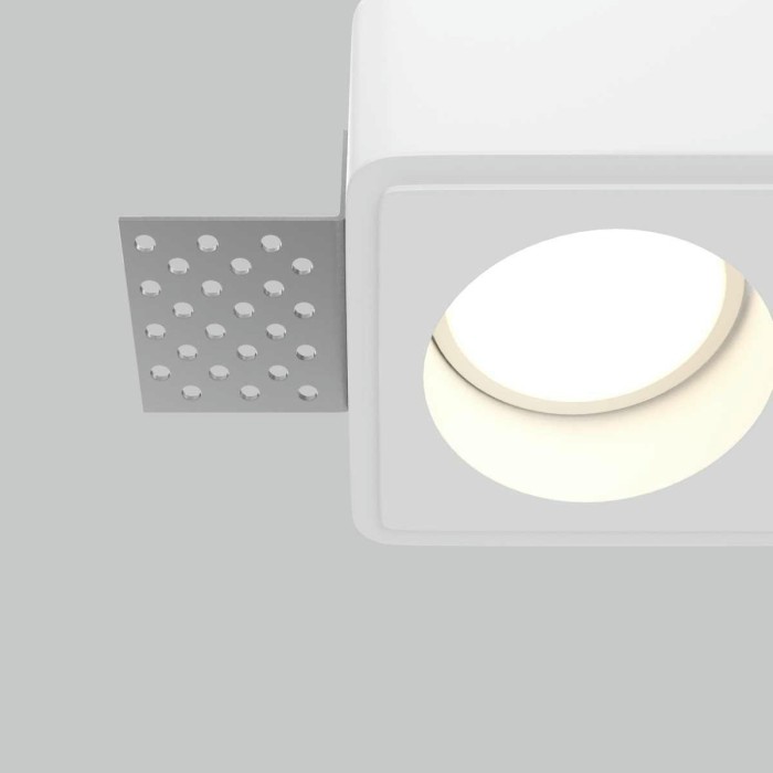 Встраиваемый светильник Maytoni Technical Gyps Modern DL123-GU10-02-W