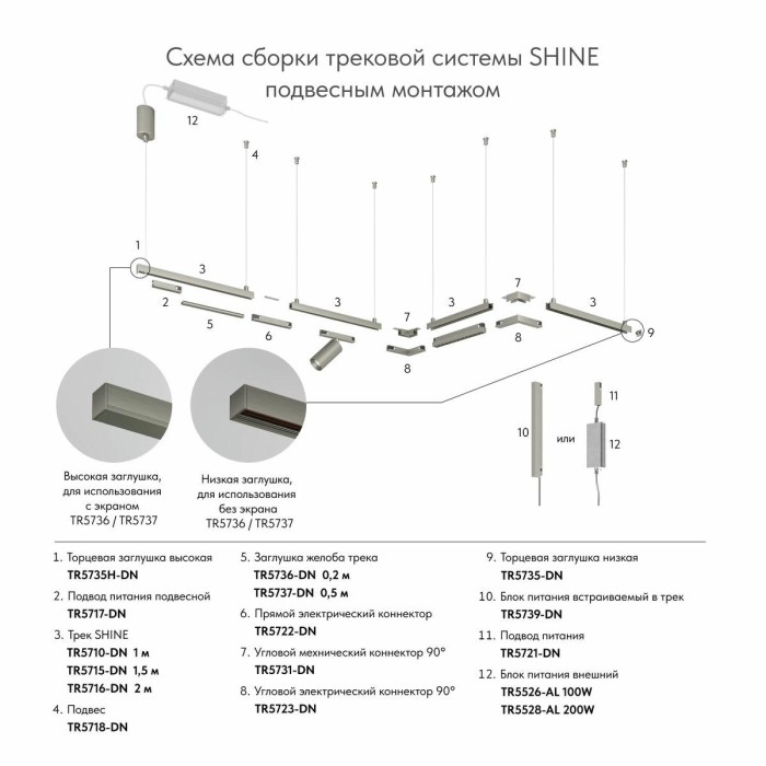 Блок питания Denkirs Shine Base TR5739-DN