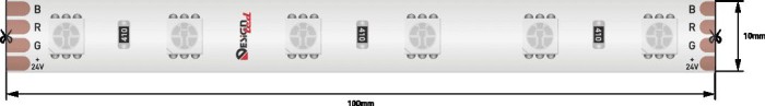 Светодиодная влагозащищенная лента DesignLed 14,4W/m 60LED/m 5050SMD разноцветный 5M 003351