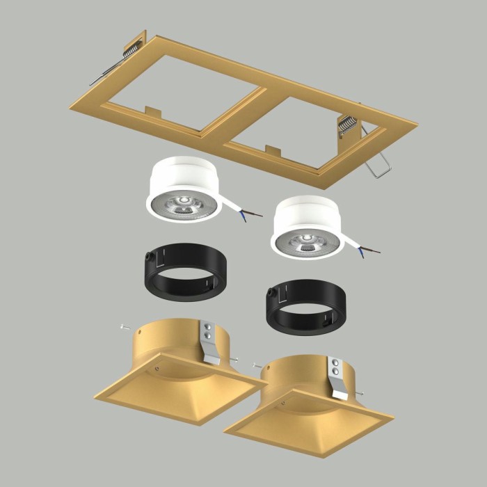 Комплект со светильником Lightstar Domino Quadro (214523+214503+214503+214007+214007) D5230303BMOD