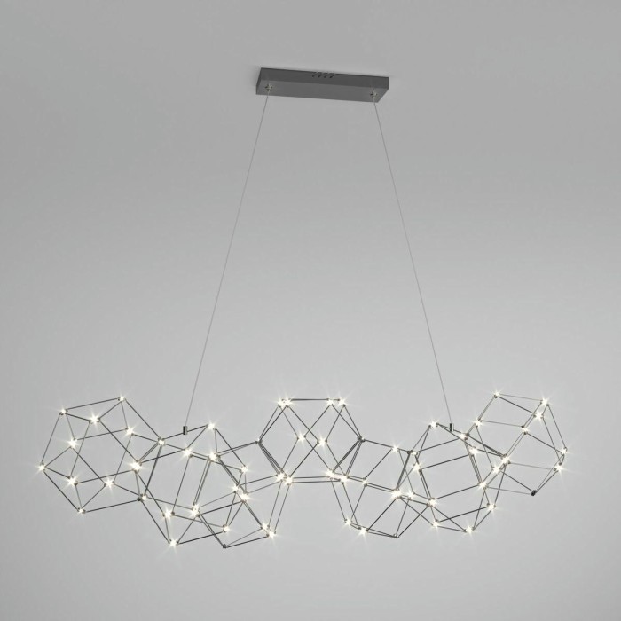 Подвесной светодиодный светильник Eurosvet Uma 90168/7 черный жемчуг