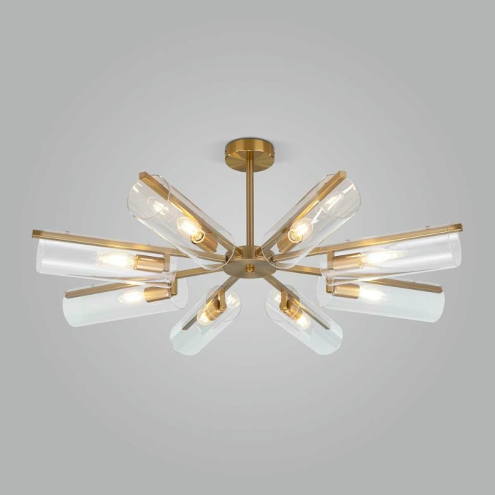 Потолочная люстра Eurosvet Trompeta 70144/8 латунь